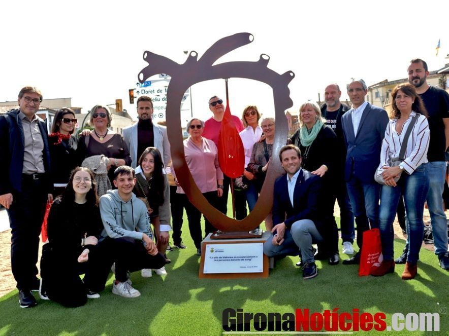 Monument d’homenatge als donants de sang de Vidreres 