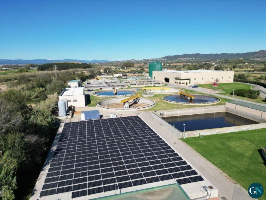Planta solar fotovoltaica de la depuradora de Blanes 