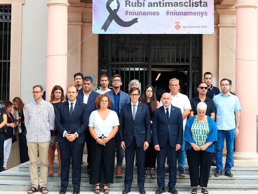 Minut de silenci a Rubí - Rubén Moreno  / GN 