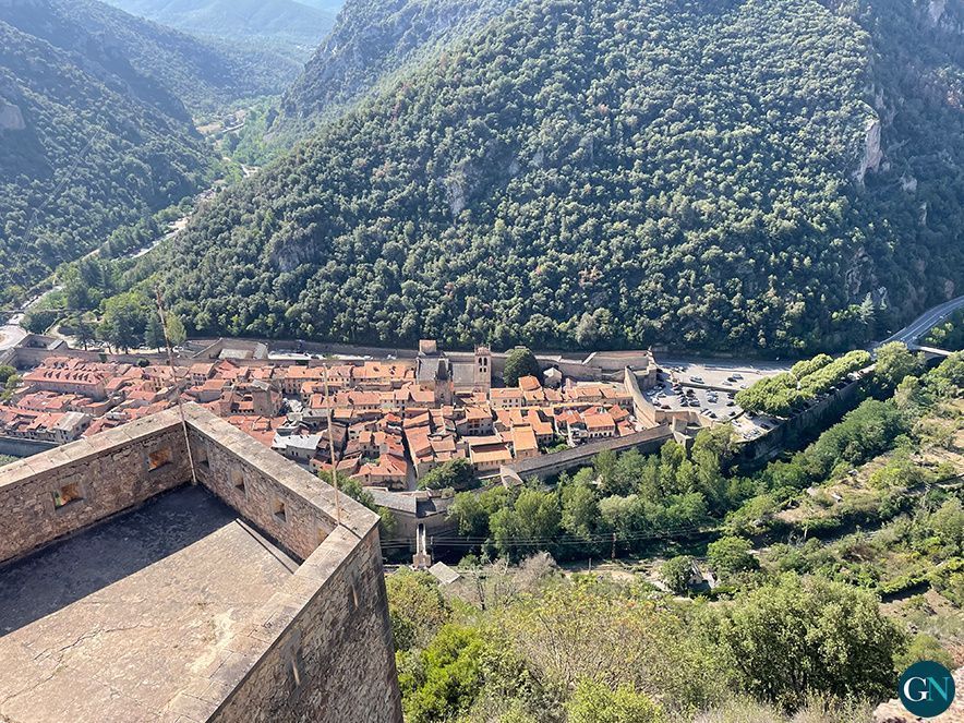 Vista aèria de Vilafranca de Conflent  