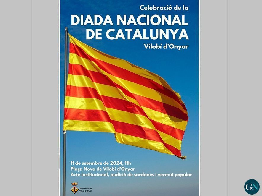 Diada nacional de Catalunya 2024 a RipolVilobí d'Onyar