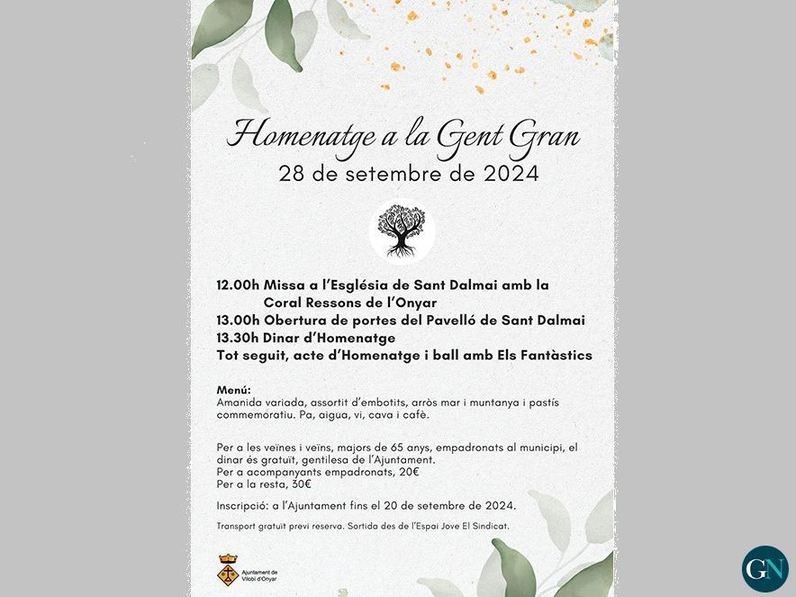 Homenatge Gent Gran 