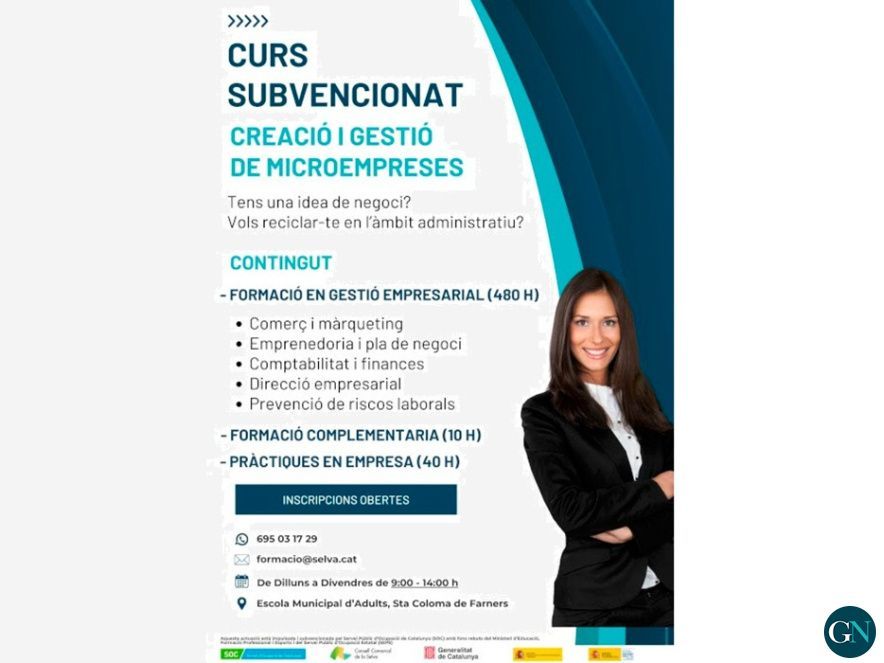 Curs subvencionat de creació i gestió de microempreses 