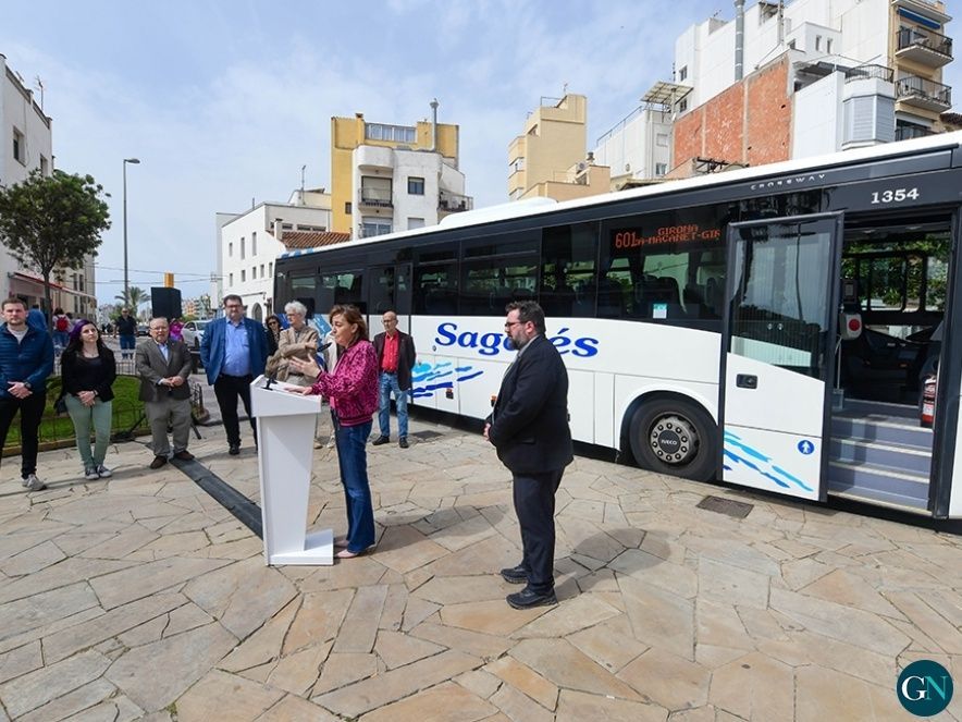 Un moment de la presentació de l'ampliació del servei / Territori 