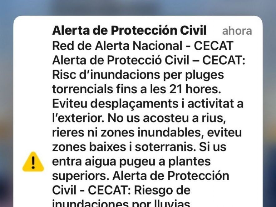 Alerta de Protecció Civil 