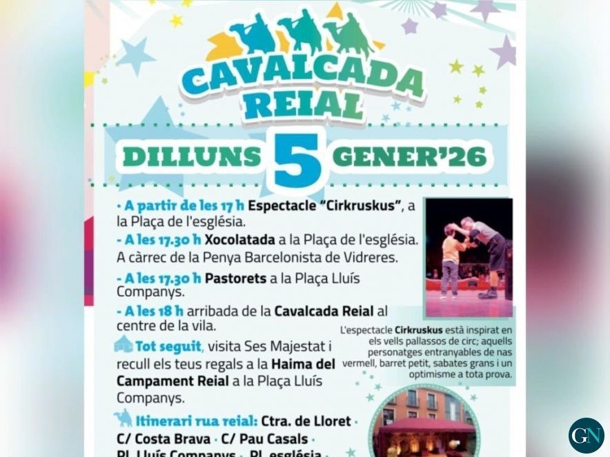 Cavalcada Reial a Vidreres 