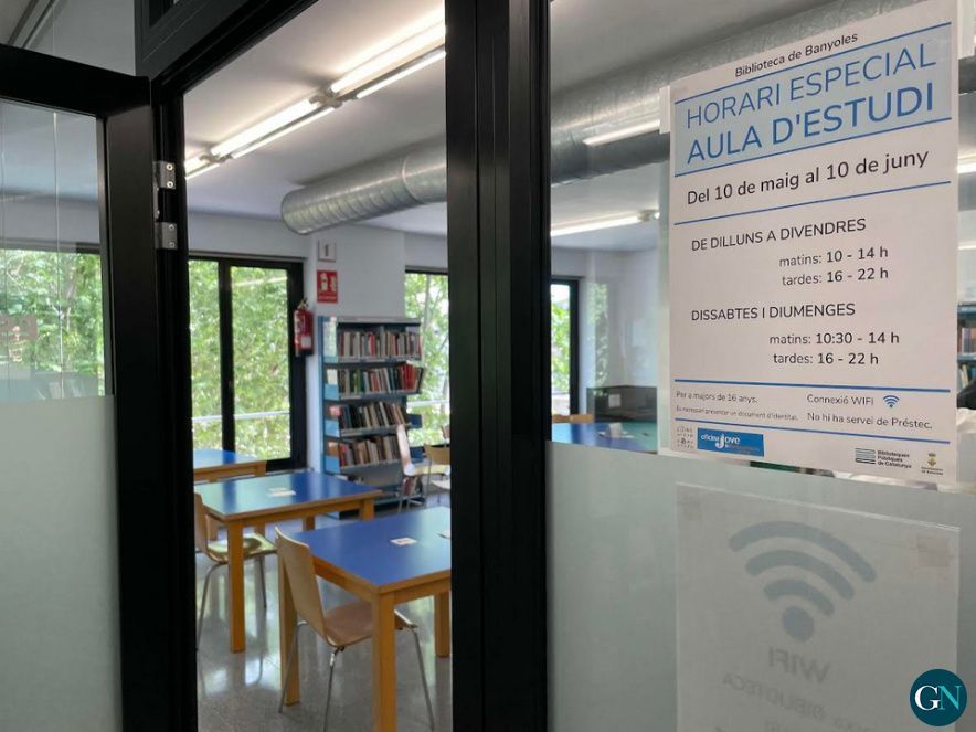 Aula estudi  Biblioteca de Banyoles 