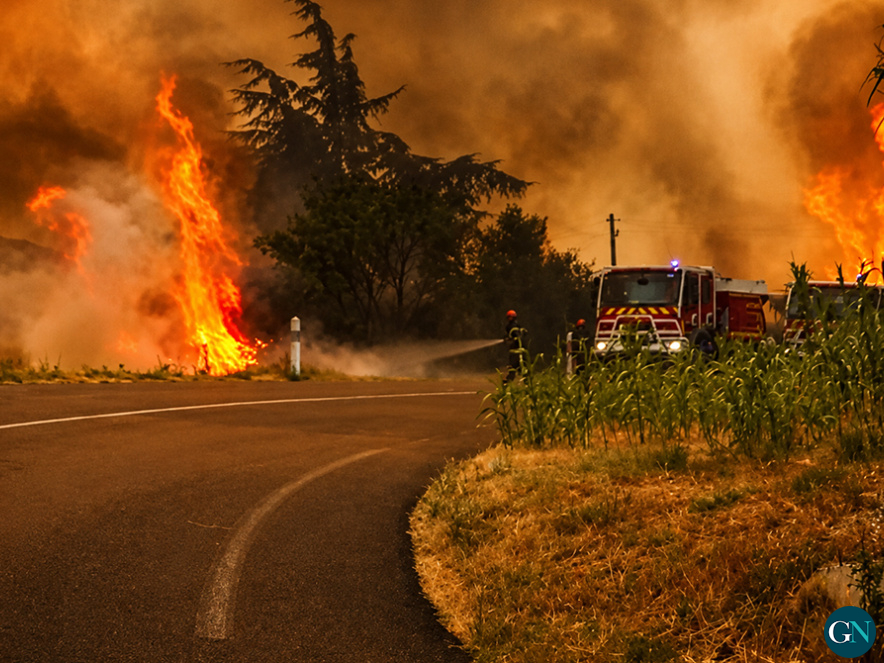 Incendi a Trévillach / GN  