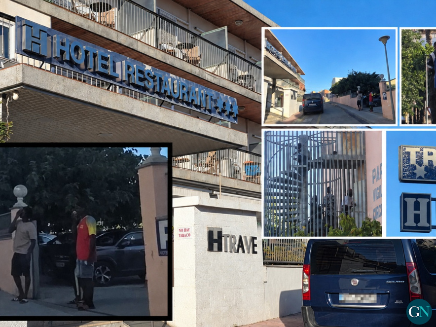 Carrer de l'Hotel Travé aquest dissabte 12 de setembre / GN 