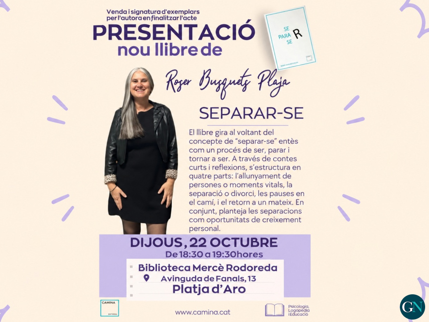 alt - Roser Busquets Plaja presenta dijous el llibre Separar-se 