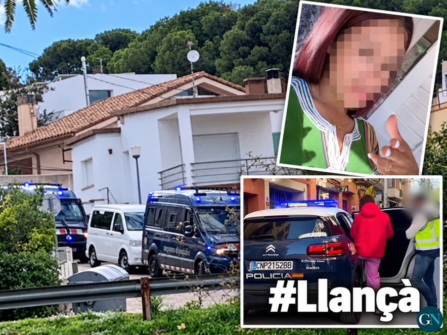 alt - Els Mossos, el dia del desnonament, i l’agressora / GN 